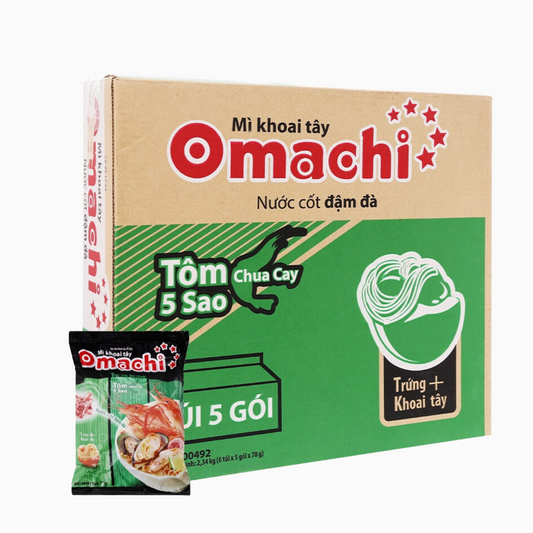 Box of Omachi Spicy and Sour Noodles